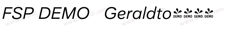 FSP DEMO   Geraldto字体转换